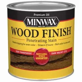 1/2-Pint Dark Walnut Wood Finish Stain For Interior And Exterior Projects 1