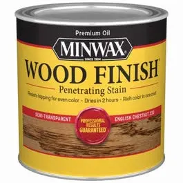 1/2-Pint English Chestnut Wood Stain Finish 1