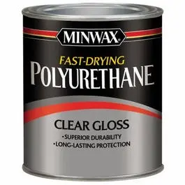 1/2-Pint High-Gloss Polyurethane Wood Finish – Fast-Drying Protective Coating 1