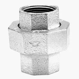 1/4-Inch Galvanized Pipe Union – Corrosion-Resistant, Threaded Connection Fitting 1