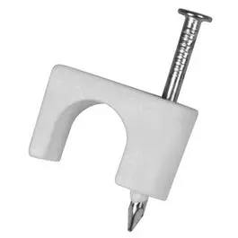 1/4-Inch White Coaxial Cable Staples – 25-Pack 1