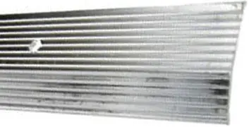 1.5-Inch X 6-Foot Fluted Silver Carpet Transition Bar 1