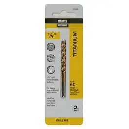 1/8-Inch Titanium-Coated Hss Drill Bit – 2-3/4-Inch Length 1