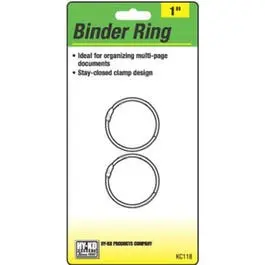 1-Inch Binder Ring Set – Two-Piece Steel Ring For Organizers And Binders 1