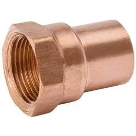 1-Inch Wrought Copper Fpt Pipe Adapter – For Soldered Or Press Connections 1
