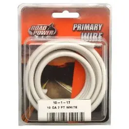 10-Gauge White Primary Electrical Wire – 7-Foot Length 1