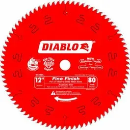 12-Inch 80-Tooth Diablo Fine-Finishing Saw Blade 1