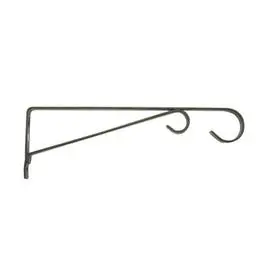 12-Inch Black Powder-Coated Hanging Plant Bracket 1