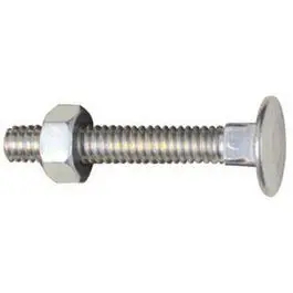 12-Pack Flat-Head Carriage Bolts With Matching Nuts 1