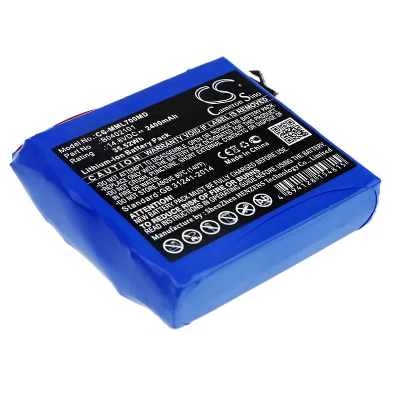 14.8V Li-Ion 2400Mah Medical Device Battery For Million B0402101, Ml1100, And Ml700 Systems 1