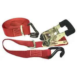 14-Foot Padded Ratchet Tie-Down Strap With Safety Hook 1
