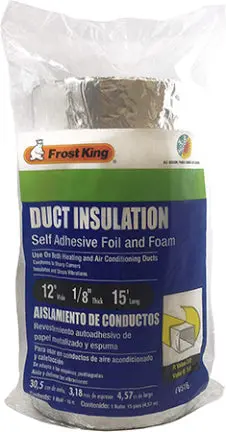 15-Foot Pre-Cut Duct Insulation Wrap 1