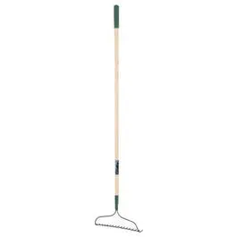 16-Tine Bow Rake With Comfort-Grip Handle For Lawn And Garden Use 1