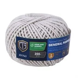 #18 Twisted Cotton Utility Twine – 200-Foot Roll 1