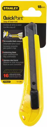 18Mm Snap-Off Utility Knife With Retractable Blade 1