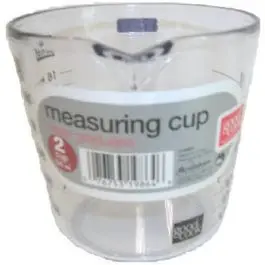 2-Cup Clear Heavy-Duty Plastic Measuring Cup – High-Impact Design 1