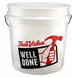 2-Gallon White Plastic Utility Pail – Stackable, Smooth-Wall Construction 1
