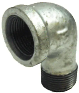 2" Galvanized 90-Degree Street Elbow Fitting – Heavy-Duty Malleable Iron 1