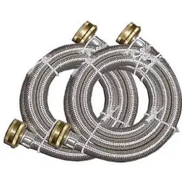 2-Piece Washing Machine Supply Hose Set – Reinforced Braided Design 1