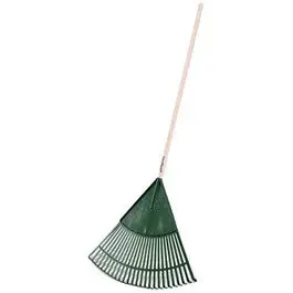24-Inch Wide Lawn And Leaf Rake With 48-Inch Ergonomic Handle 1