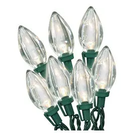 25-Light C9 Warm White Led Christmas Lights – Energy-Efficient Outdoor String Lights 1