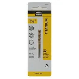 3/32-Inch Titanium-Coated Hss Drill Bit – 2-1/4-Inch Long 1