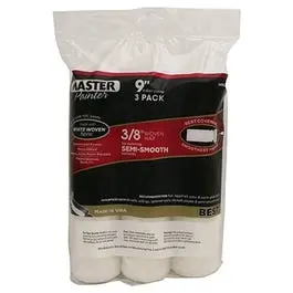 3/8-Inch Nap Paint Roller Covers For Smooth To Medium Surfaces – 3-Pack 1
