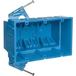 3-Gang Super Blue Hard-Body Wiring Box – New Work 1
