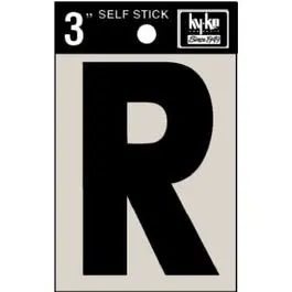 3-Inch Black Vinyl Adhesive Address Letter – Letter 'R' 1