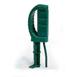 3-Outlet Grounded Yard Stake – Weatherproof Outdoor Power Extension 1
