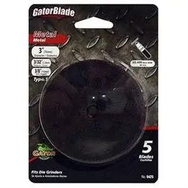 3" X 3/32" X 3/8" Metal Cut-Off Blades (5-Pack, High-Speed Steel) 1