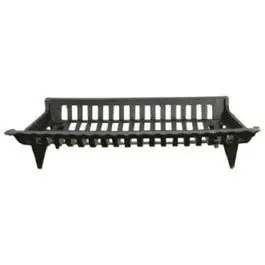 30-Inch Black Cast Iron Fireplace Grate For Efficient Heat Distribution 1