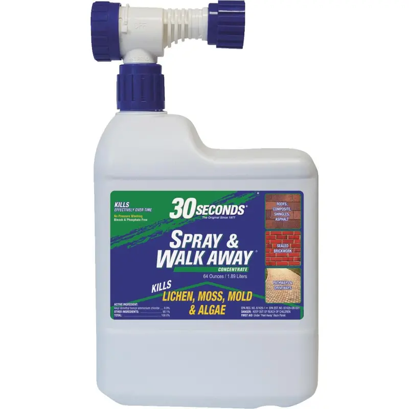 30 Seconds Spray & Walk Away Moss & Algae Killer – 64 Oz Ready-To-Use 1