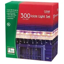 300-Light Clear Icicle Led Light Set For Holiday Decorations 1