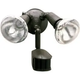 300-Watt Bronze Outdoor Security Flood Light – Motion-Activated 1