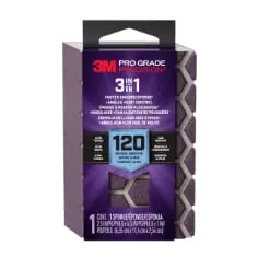 3M Pro Grade Precision 3-In-1 Sanding Sponges – Multi-Angle Abrasive Tool 1