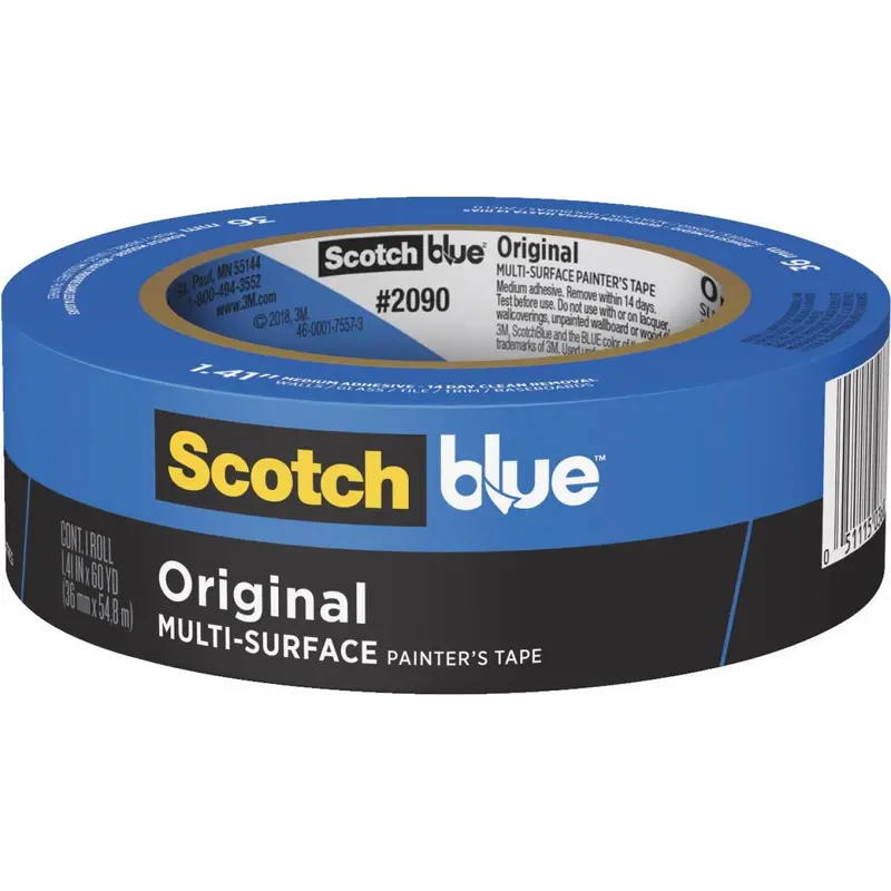 3M Scotch Blue Painter’S Tape – 1.41" X 60 Yards, Original Formula 1