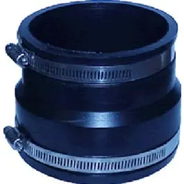 4-Inch Corrugated Ads-To-Pvc Flexible Coupling – Drain Pipe Transition Sleeve 1