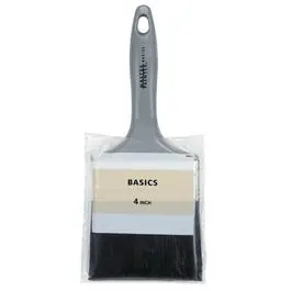 4-Inch Flat Paint Brush – Synthetic Bristles For Smooth Application 1