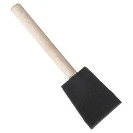 4-Inch Polyurethane Foam Paint Brush With Ergonomic Wooden Handle 1