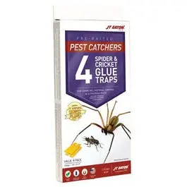 4-Pack Cricket And Spider Sticky Trap Cards For Indoor Pest Control 1
