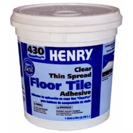 430 Thin-Spread Floor Tile Adhesive – Clear, 1-Gallon Bucket 1