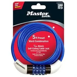 5-Foot Color-Assorted Bike Cable Lock With Vinyl Coating 1