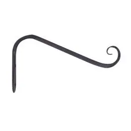 5-Inch Angled Black Hanging Plant Hook 1