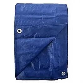 6 Ft × 8 Ft Blue Weather-Resistant Polyethylene Tarp 1