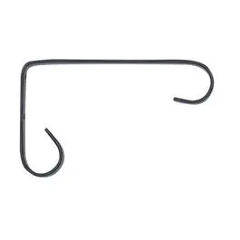 6-Inch Black Powder-Coated Hanging Plant Bracket 1