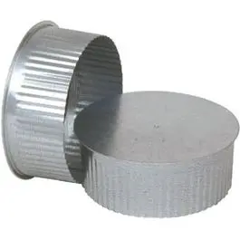 6-Inch Galvanized Tee Cap And Plug – 30-Gauge Steel 1