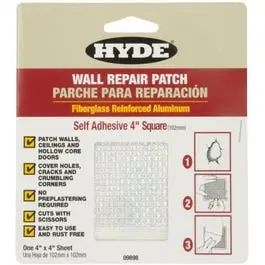 6-Inch Self-Adhesive Aluminum Drywall Repair Patch 1