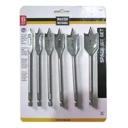 6-Piece High-Carbon Steel Spade Bit Set 1