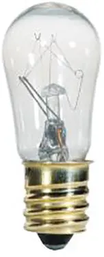 6-Watt S6 Clear Incandescent Miniature Lamp – Cl Rated 1